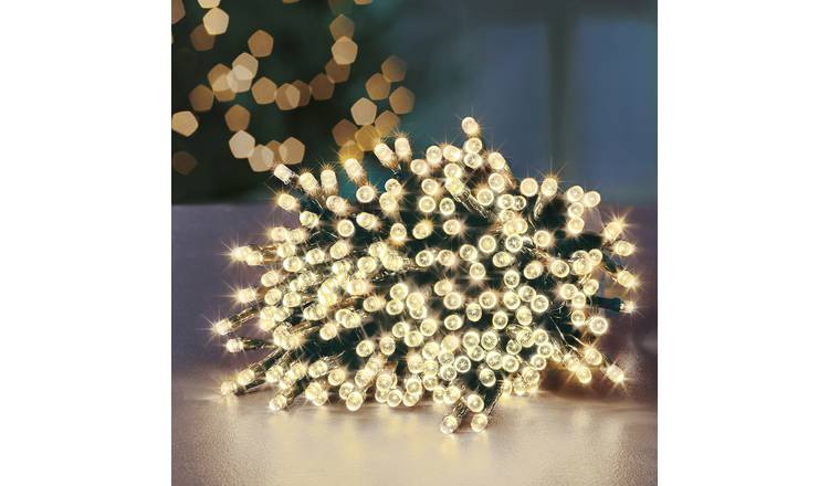 Premier Decorations Warm White LED Christmas Tree Lights