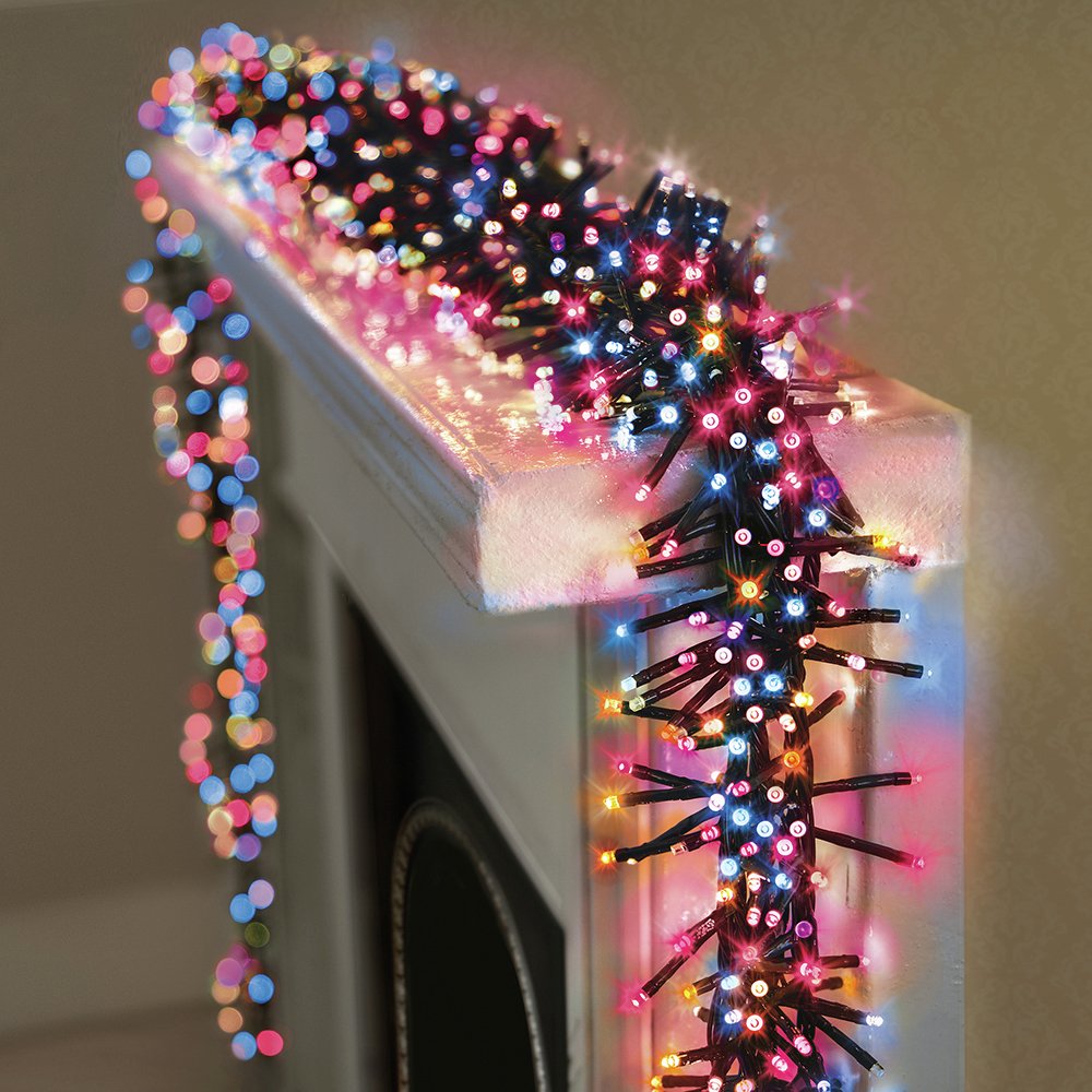 Premier Decorations 480 Rainbow LED Christmas Tree Lights