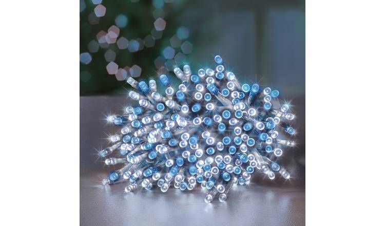 Premier Decorations Blue & White LED Christmas Tree Lights