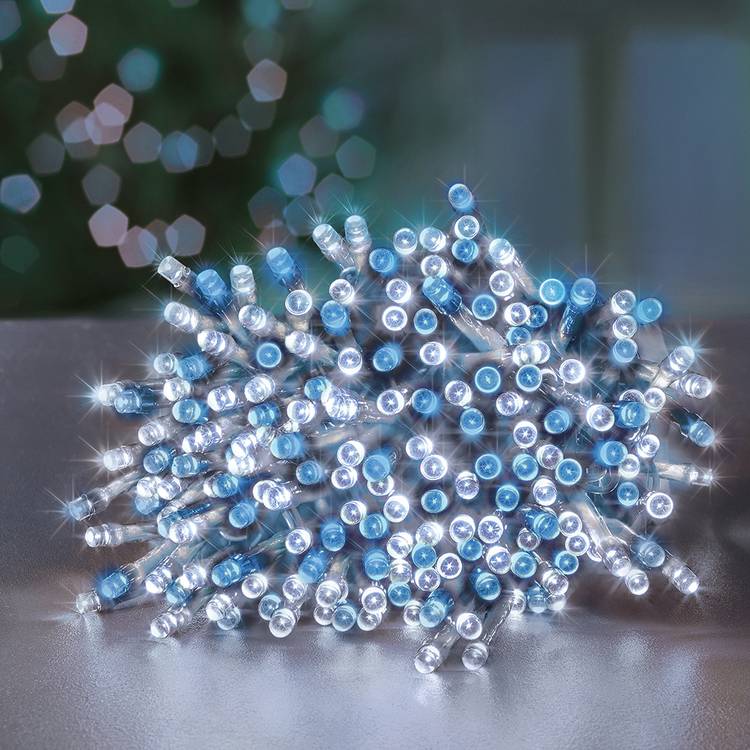Premier Decorations Blue & White LED Christmas Tree Lights 0