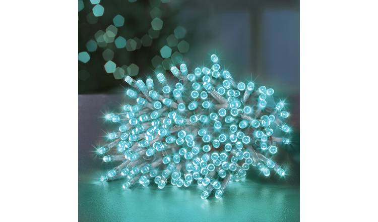 Premier Decorations 200 Turquoise LED Christmas Tree Lights
