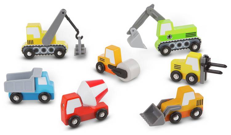 Buy Melissa Doug Wooden Construction Vehicle Toy cars and trucks Argos