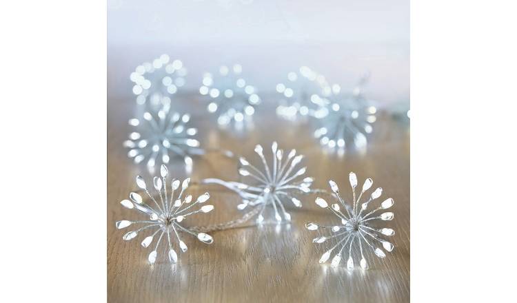 Premier Decorations White Starburst Christmas Lights