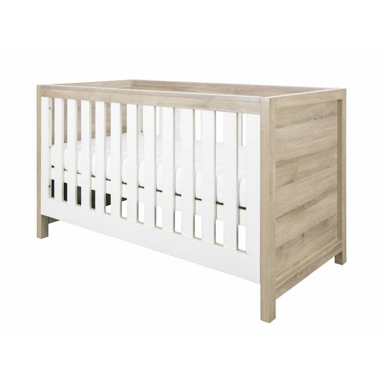 Tutti Bambini Modena Cot Bed - White Oak 0