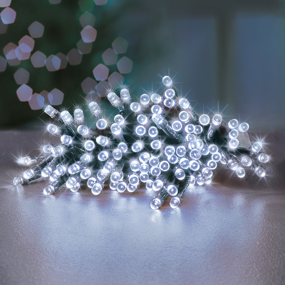 Premier Decorations 1000 White LED Christmas Tree Lights