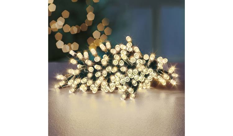 Premier Decorations Warm White LED Christmas Tree Lights