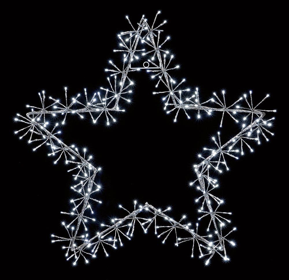 Premier Decorations White Star Shaped Christmas Lights