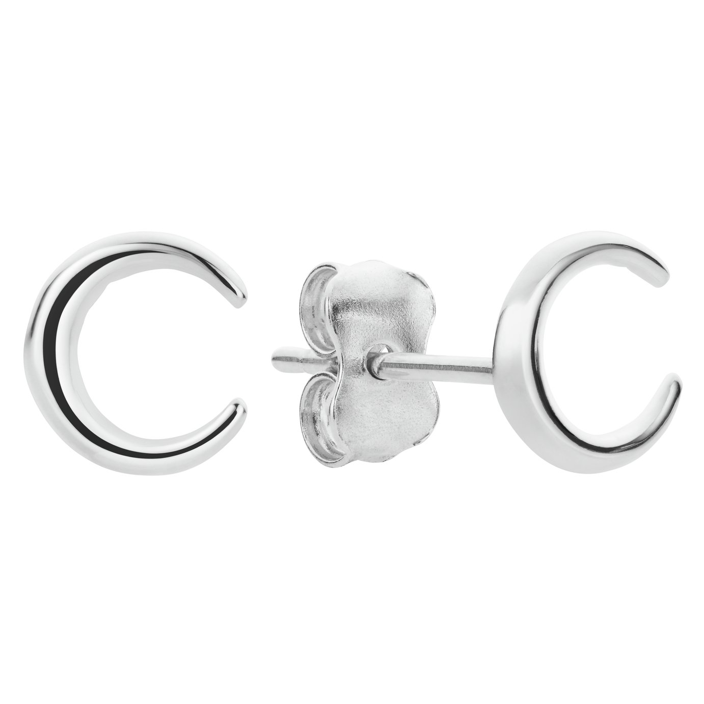 Revere Sterling Silver Crescent Stud Earrings