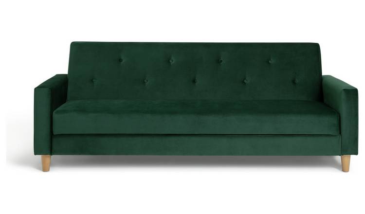 Habitat Brooks Clic Clac Storage Fabric Sofa Bed - Green