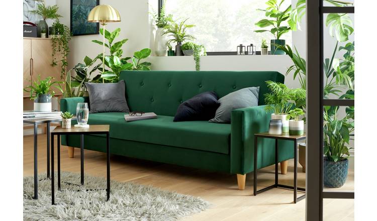 Dark green on sale sofa bed