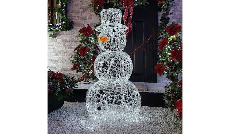 Buy Premier Decorations Christmas Acrylic Snowman Decoration ...