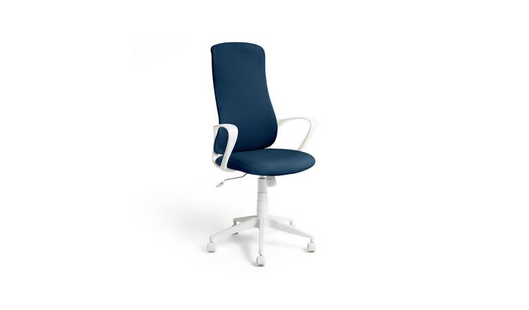 Habitat Quin Fabric Office Chair - Blue