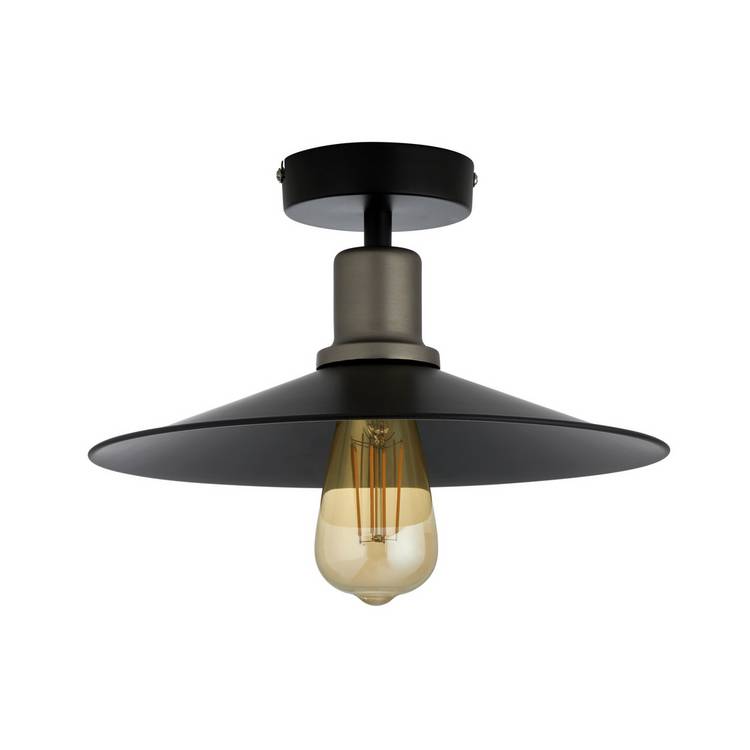 Habitat Pixie Flush to Ceiling Light - Black 0