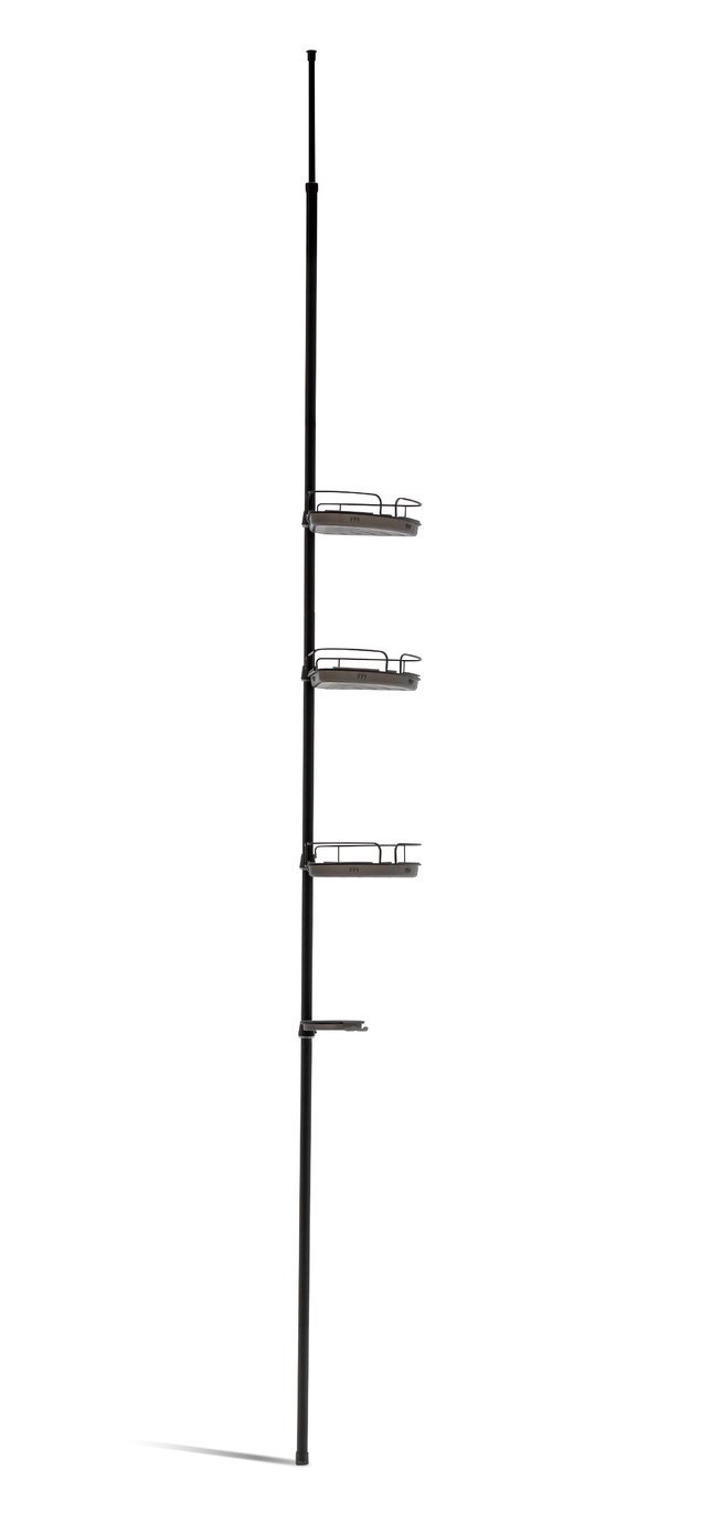 Argos Home Shower Organiser Pole - Black