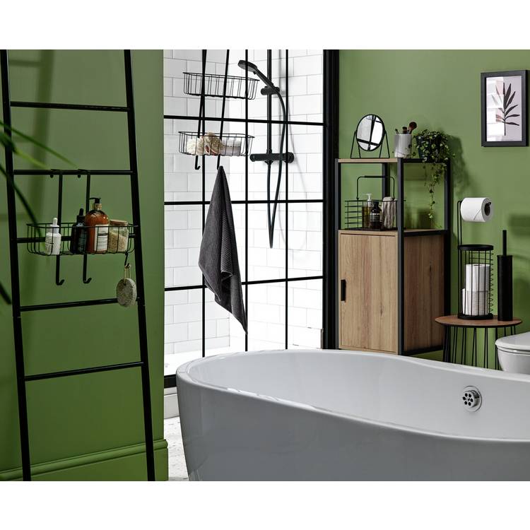 Argos Home Toilet Roll Holder Holder - Matt Black 0