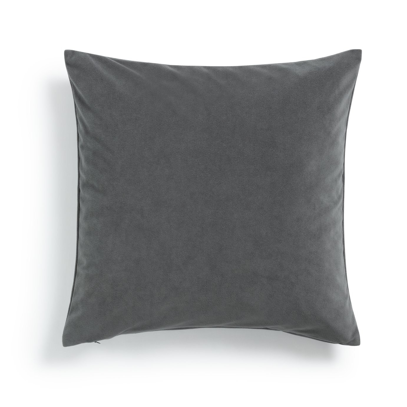 Habitat Matte Velour Soft Plain Cushion - Grey - 43x43cm