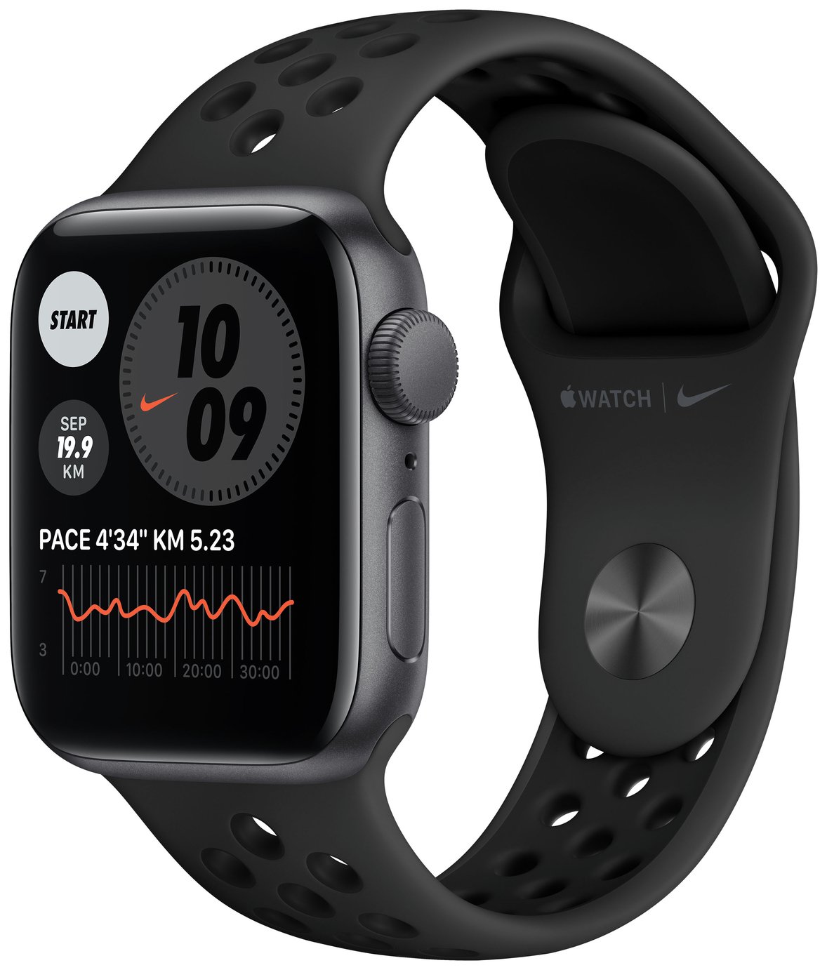 Apple Watch Nike SE GPS 40mm S Grey Alu Case/Black Nike Band