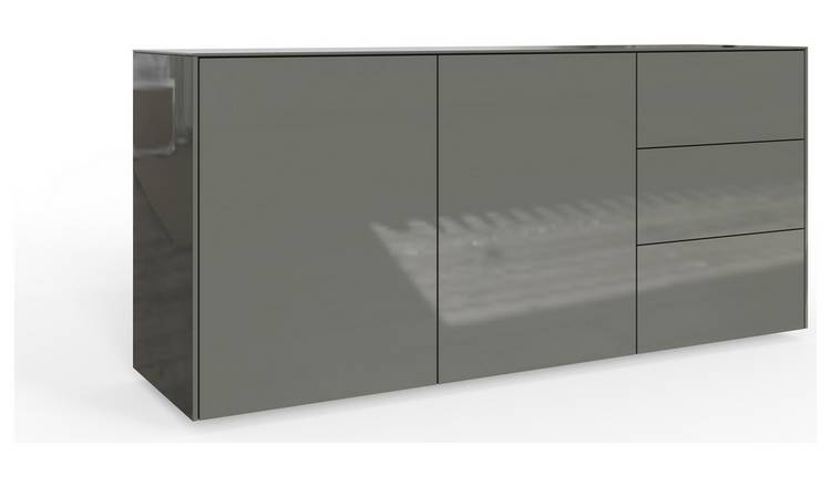 Black gloss deals sideboard argos