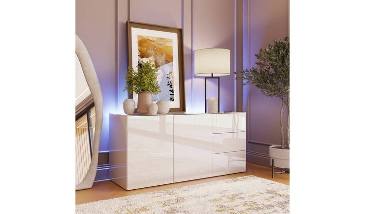 Frank Olsen Intel Smart 2 Door 3 Drawer Sideboard - White