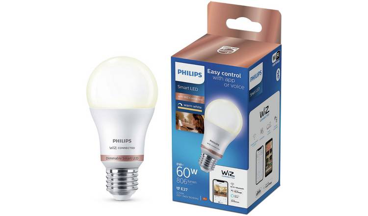 Philips WiZ E27 White Smart LED Wi-Fi Bulb