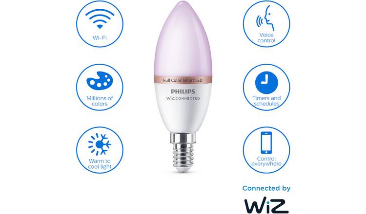 Philips Hue E14 SES Smart Candle Bulb - White & Colour