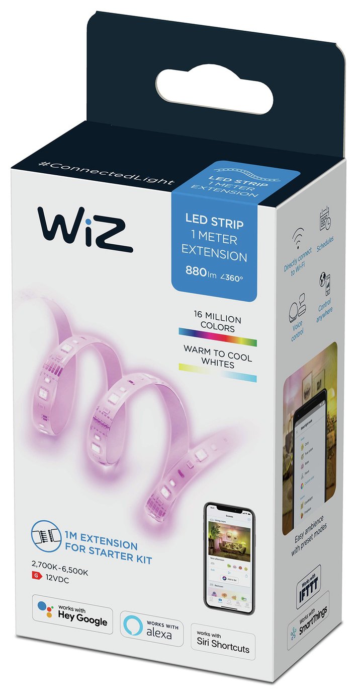 Wiz Colour Smart Wi-Fi LED 1m Lightstrip Extenstion 
