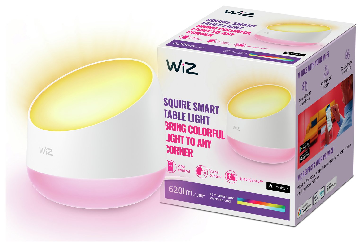 Wiz Squire Dual Zone Smart Wi-Fi Lamp