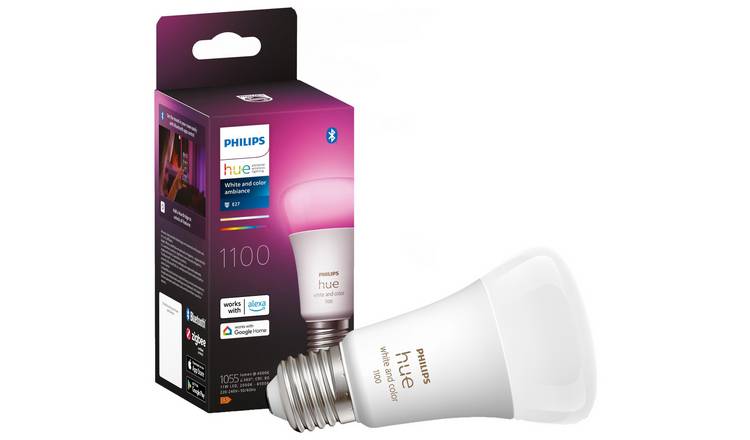 Philips Hue E27 Colour Smart Bulb With Bluetooth