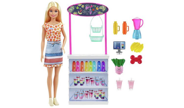 Barbie Smoothie Bar Playset with Barbie Doll and Accessories