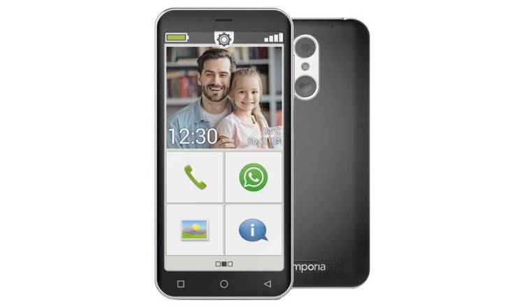 Buy Sim Free Emporiasmart 4 32gb Mobile Phone Black Sim Free Phones Argos