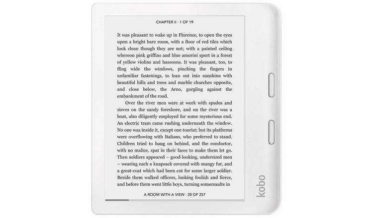 Kobo Libra 2 waterproof eReader features page-turn buttons for