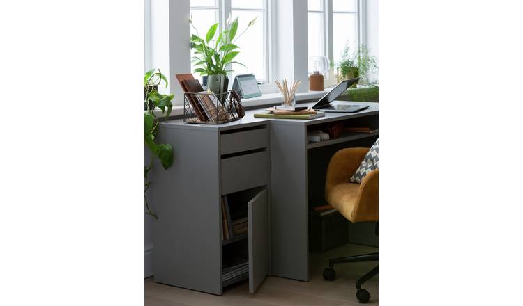 Drawer cabinet outlet for desk