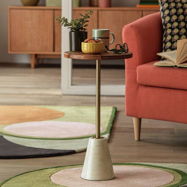 Habitat Kayleigh Marble Side Table 0