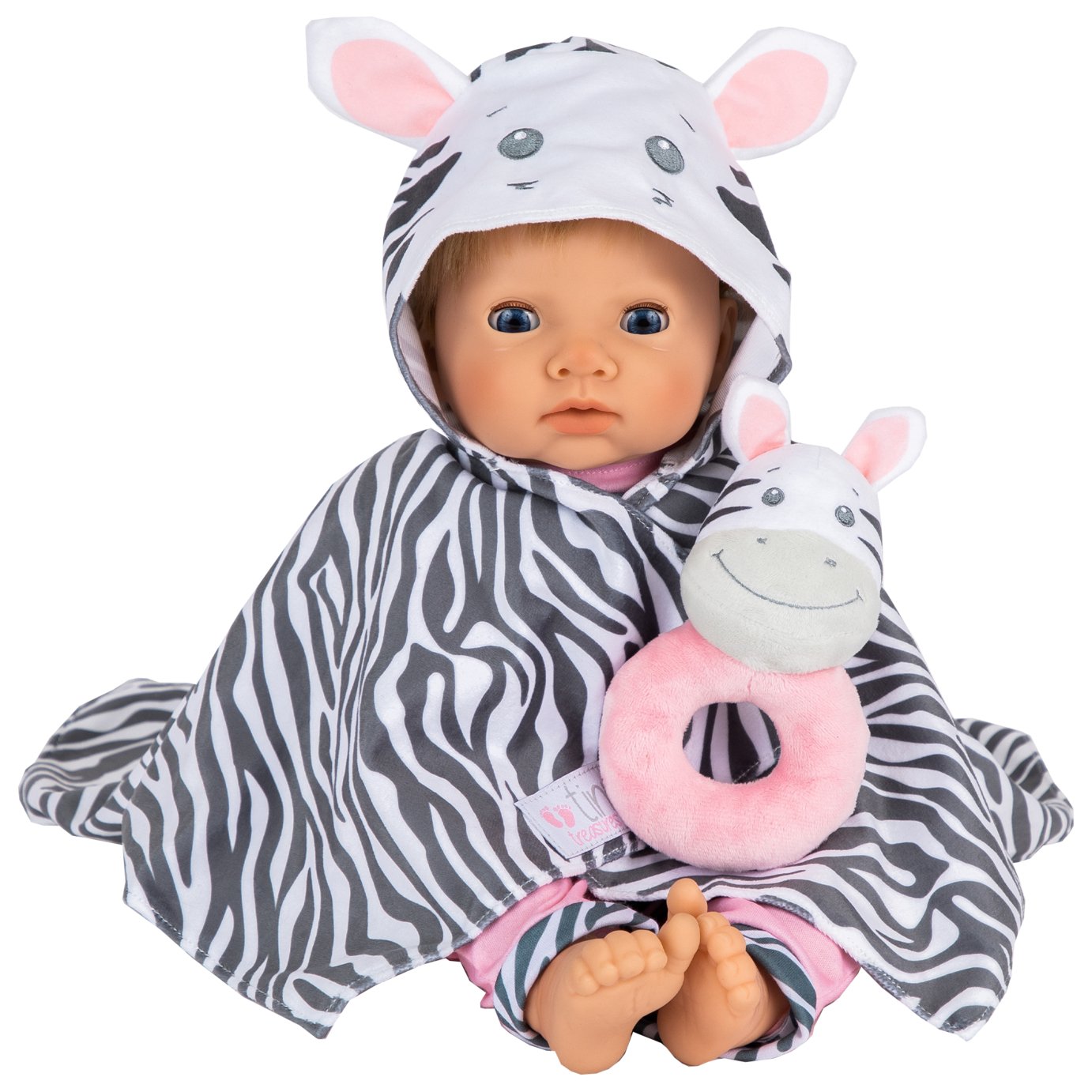 Tiny Treasures Zebra Hooded Blanket review