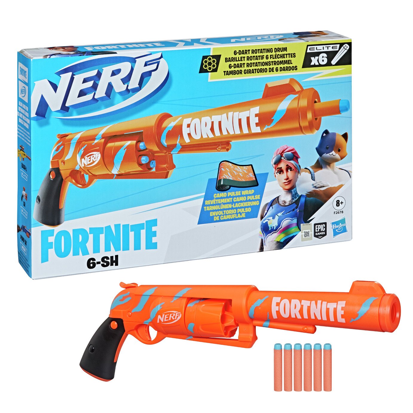 Buy Nerf Fortnite 6-SH Dart Blaster 