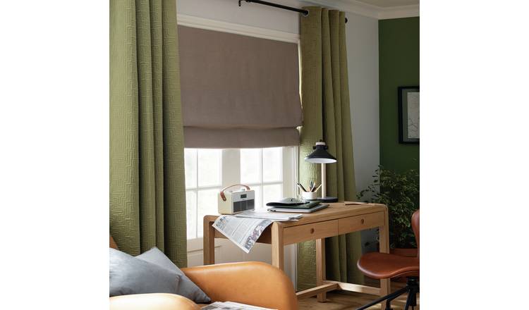 Buy Habitat Blackout Plain Roman Blind - Taupe - 3ft, Blinds