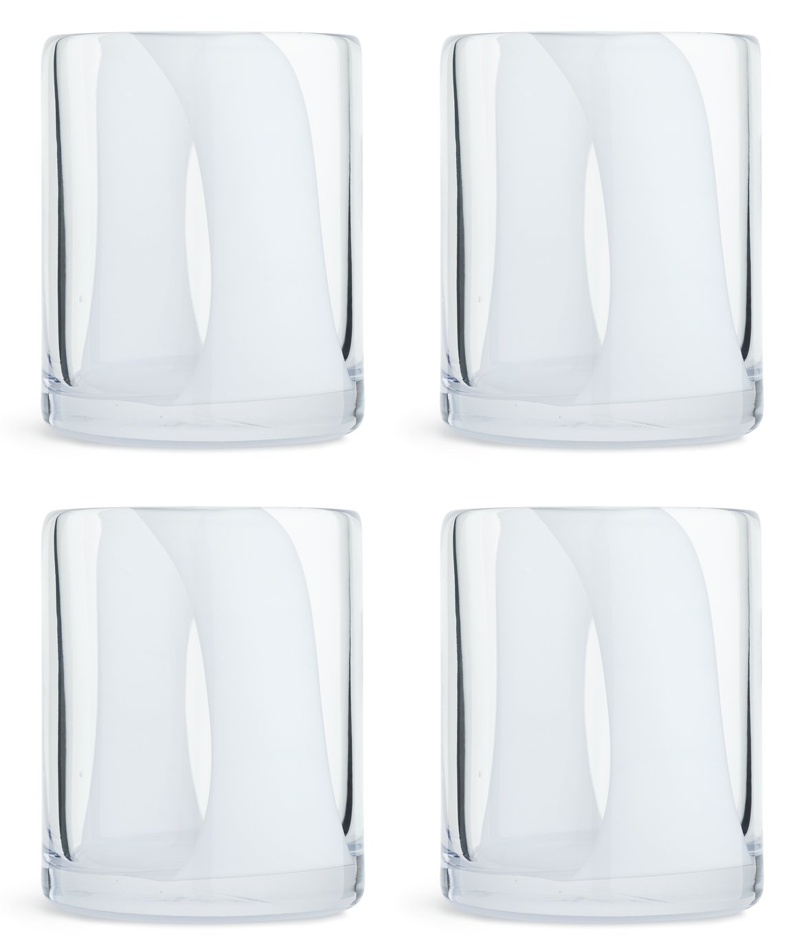 Habitat Art Glass Set of 4 Tumblers