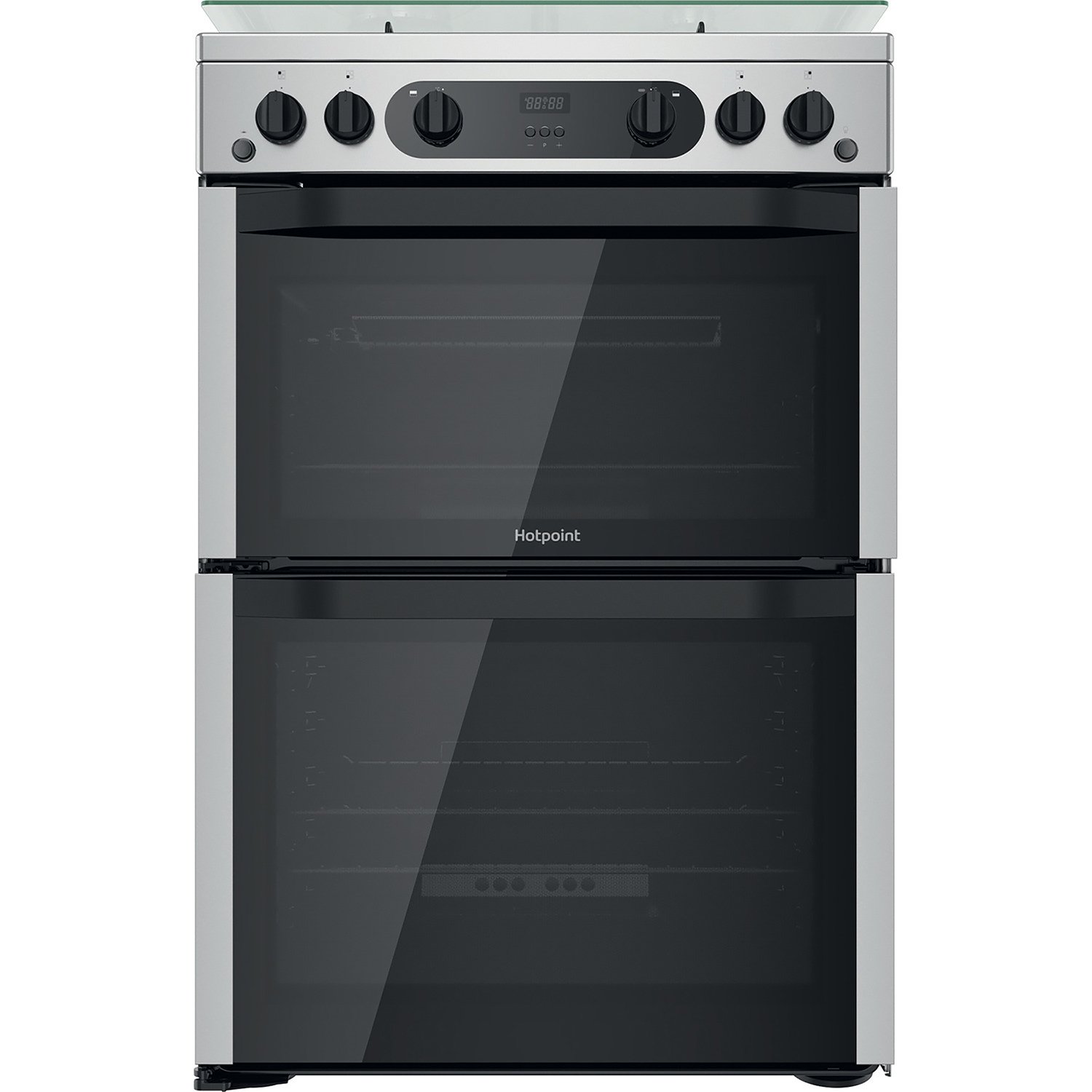 Hotpoint HDM67G0CCX/UK 60cm Double Oven Gas Cooker - S/Steel