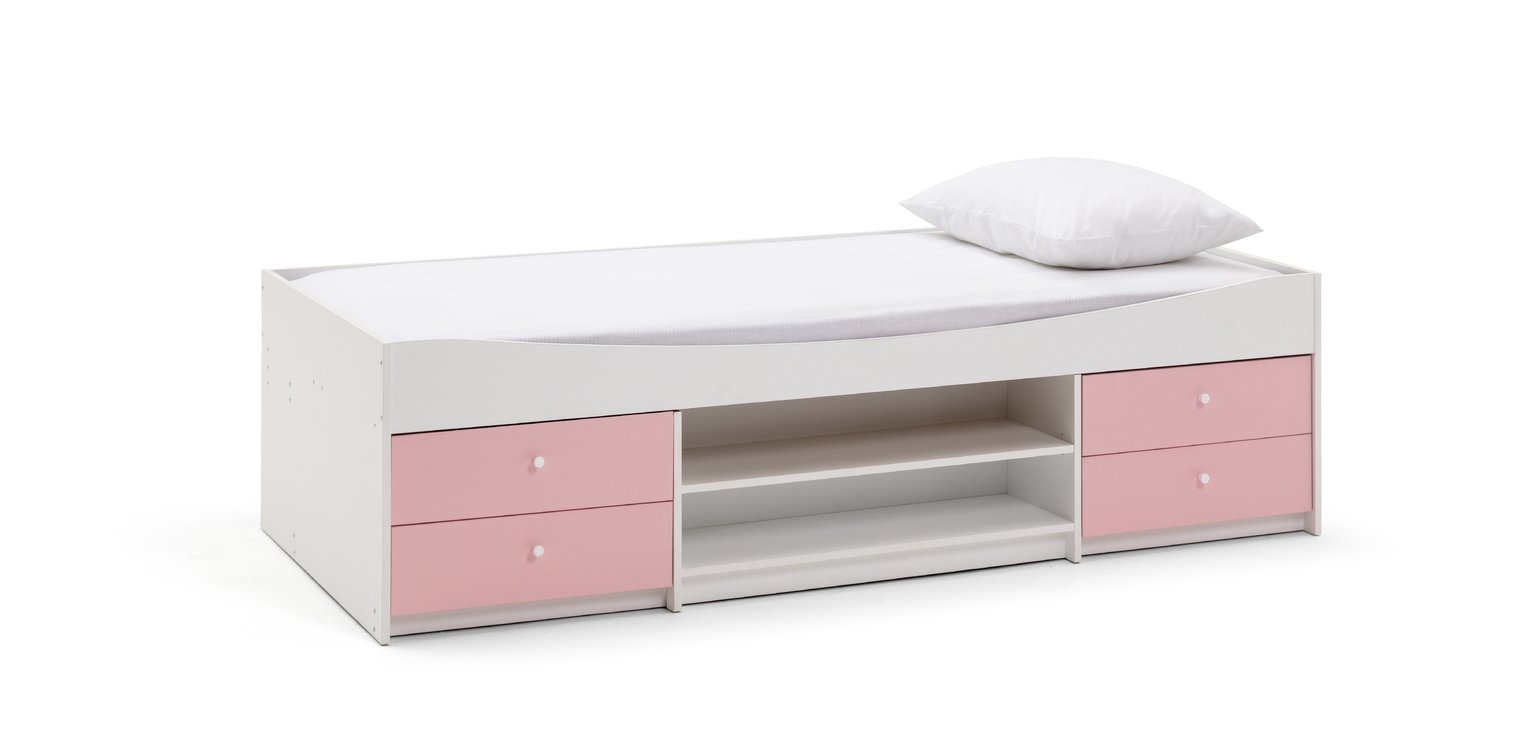 Argos Home Malibu Cabin Bed and Mattress - Pink & White