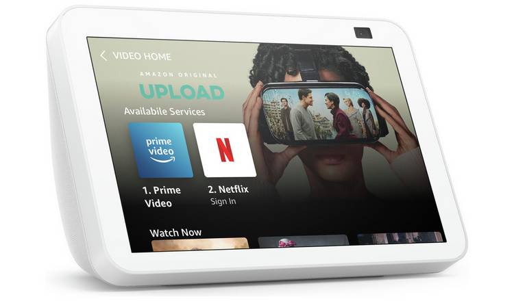 Amazon Echo Show 8 (2nd Gen) Smart Display With Alexa -White