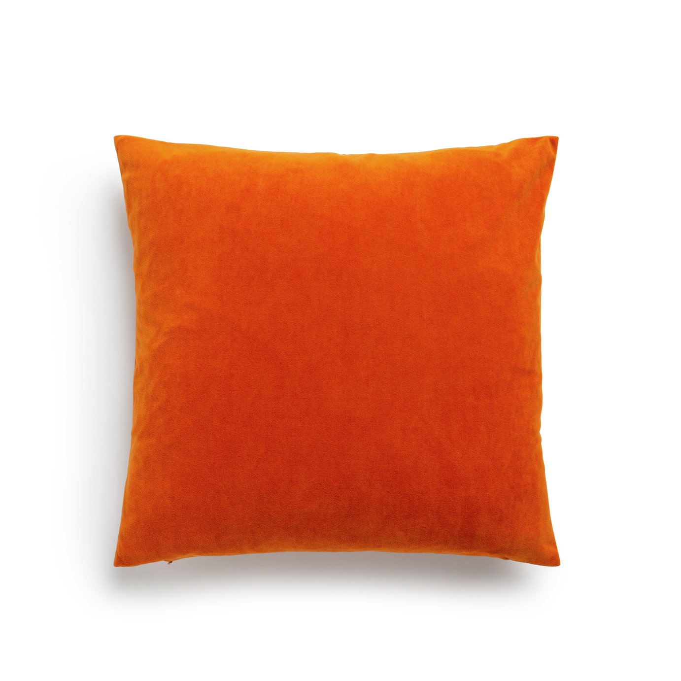 Habitat Matte Velour Plain Cushion - Burnt Orange - 43x43cm