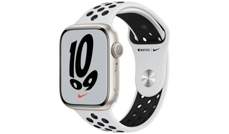 Apple Watch Nike Series 7 GPS 45mm - Starlight /Sport Band