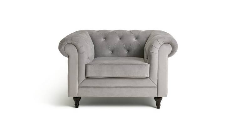 Grey discount armchair sale