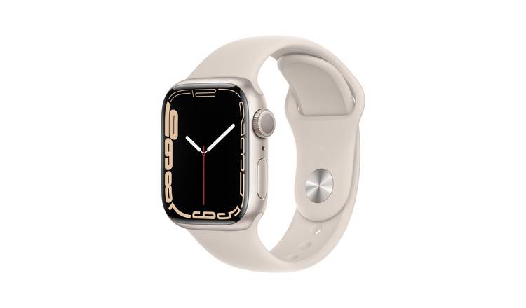 Buy Apple Watch Series 7 Cellular 41mm - Starlight/Sport Band | Smart  watches | Argos