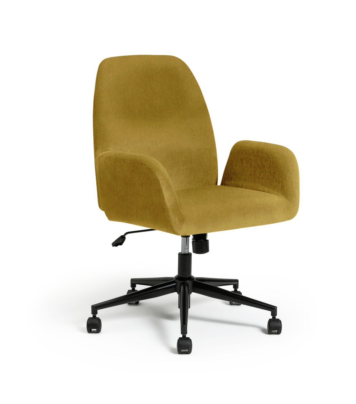 Habitat Clarice Fabric Office Chair - Mustard & Black