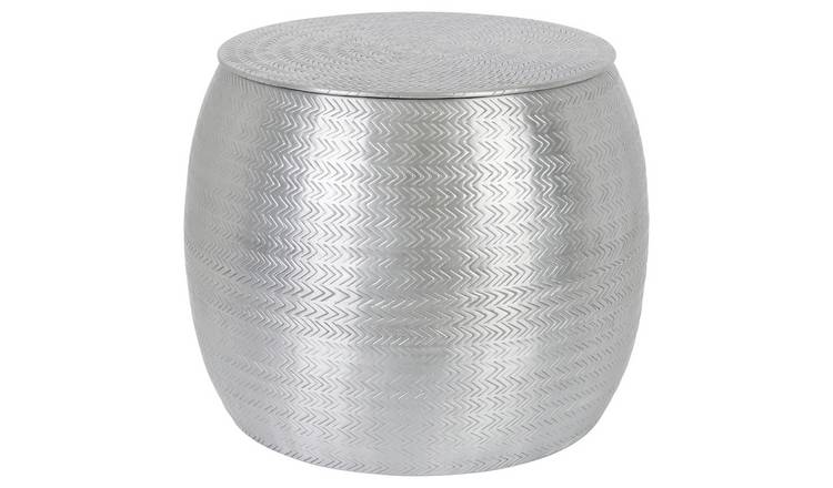 Silver deals end table