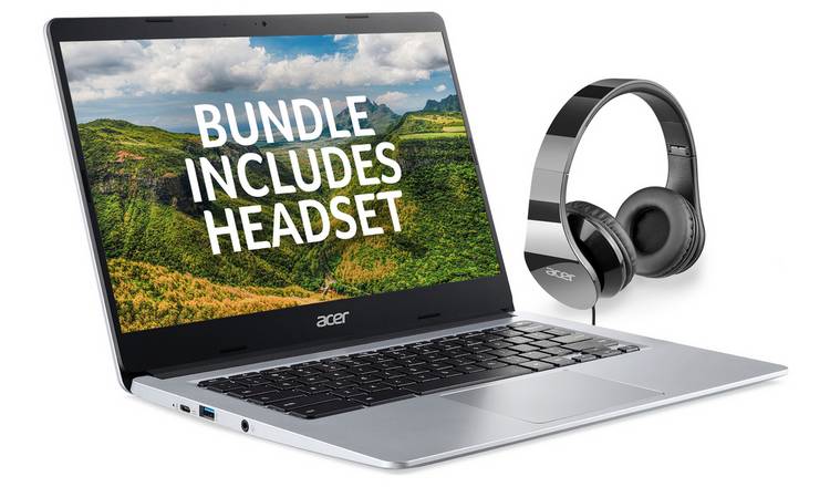 Acer 314 14in Pentium 4GB 64GB FHD Chromebook With Headset