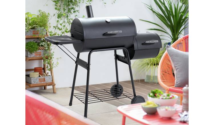 Buy Argos Home Drum Charcoal BBQ with Smoker Barbecues Argos