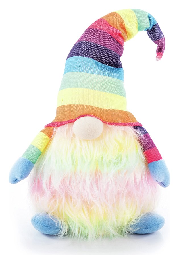 Premier Decorations Rainbow Lit Gnome Christmas Decoration