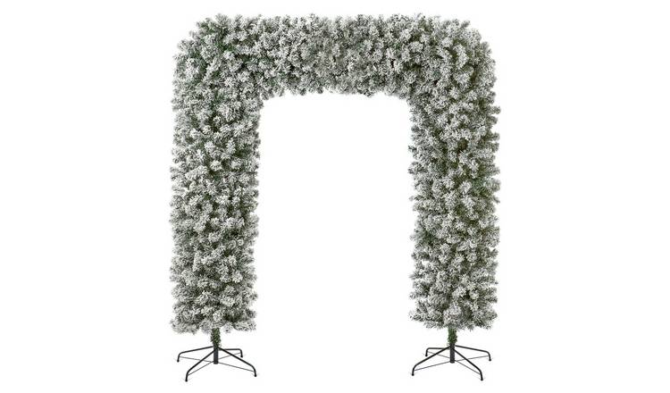 Premier Decorations 8ft Snowy Arch Christmas Tree